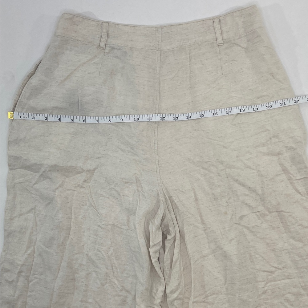 CeCe Pleated Wide Leg Trousers Off-White, 10 - Picture 10 of 17
